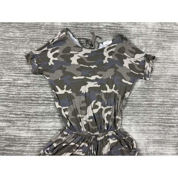 Zenana Romper Womens Small Green Camouflage Short Sleeve Jersey Shorts Pockets‎ - Picture 2 of 12